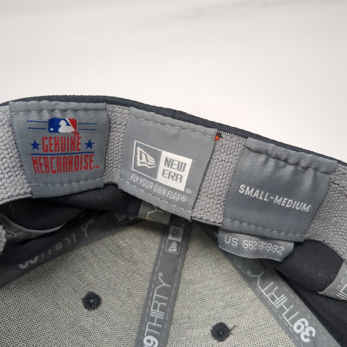 New Era MLB San Francisco Giants Baseball Cap Gray Orange M 39THIRTY Stretch