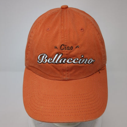 Ciao Bellacino Slideback Hat Orange One Size Embroidered Fahrenheit