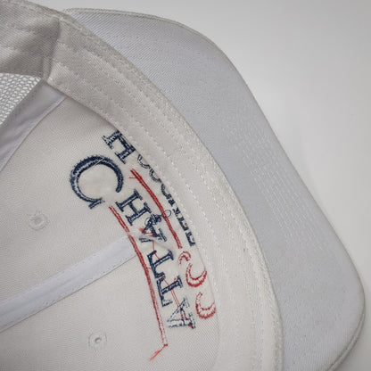 Chatta Hoochee '22 Alan Jackson Snapback Hat White One Size Adjustable Mesh Back