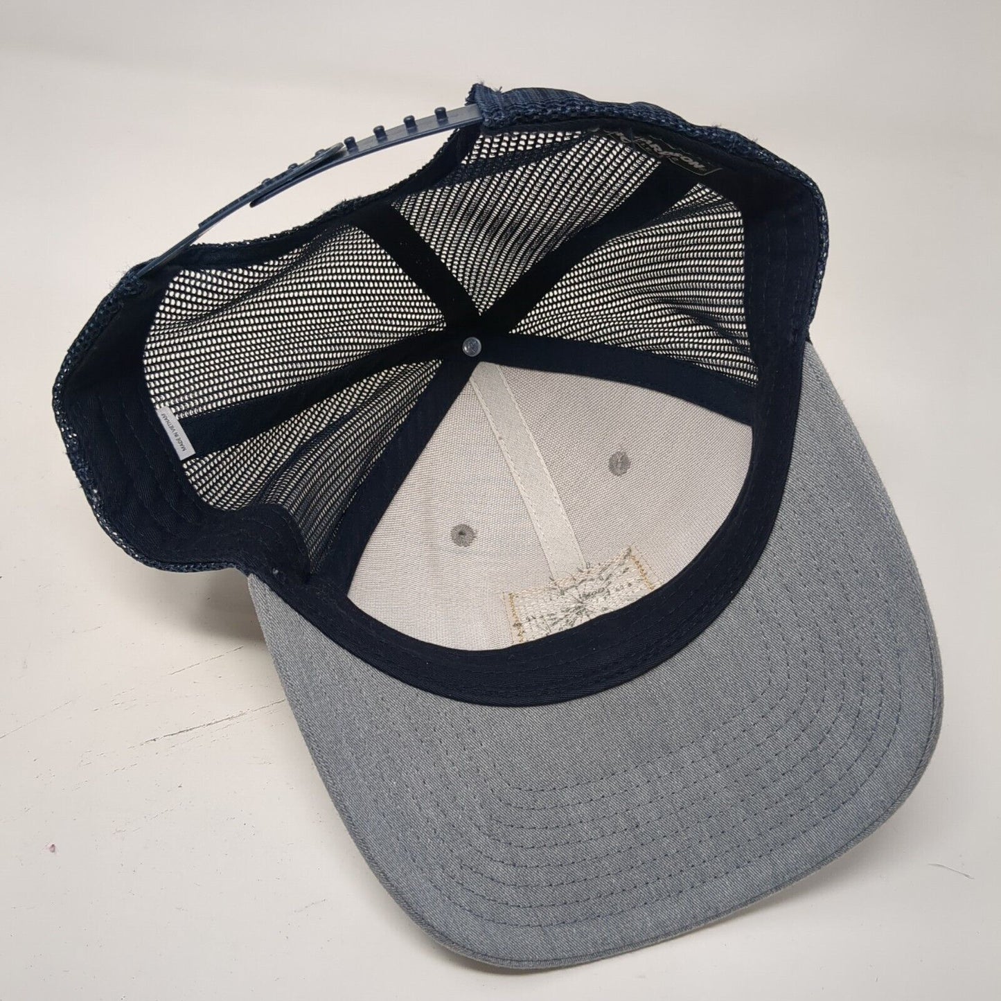 Richardson Snapback Trucker Hat Gray One Size Adjustable Mesh Back 6 Panel