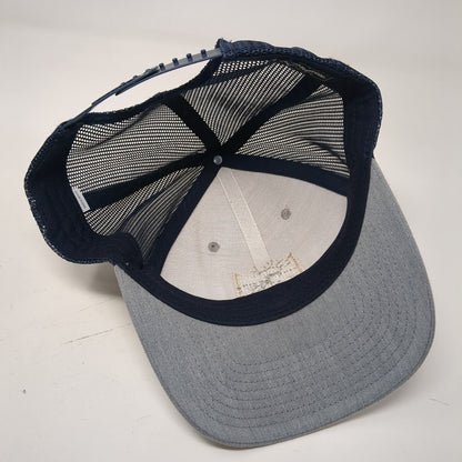 Richardson Snapback Trucker Hat Gray One Size Adjustable Mesh Back 6 Panel