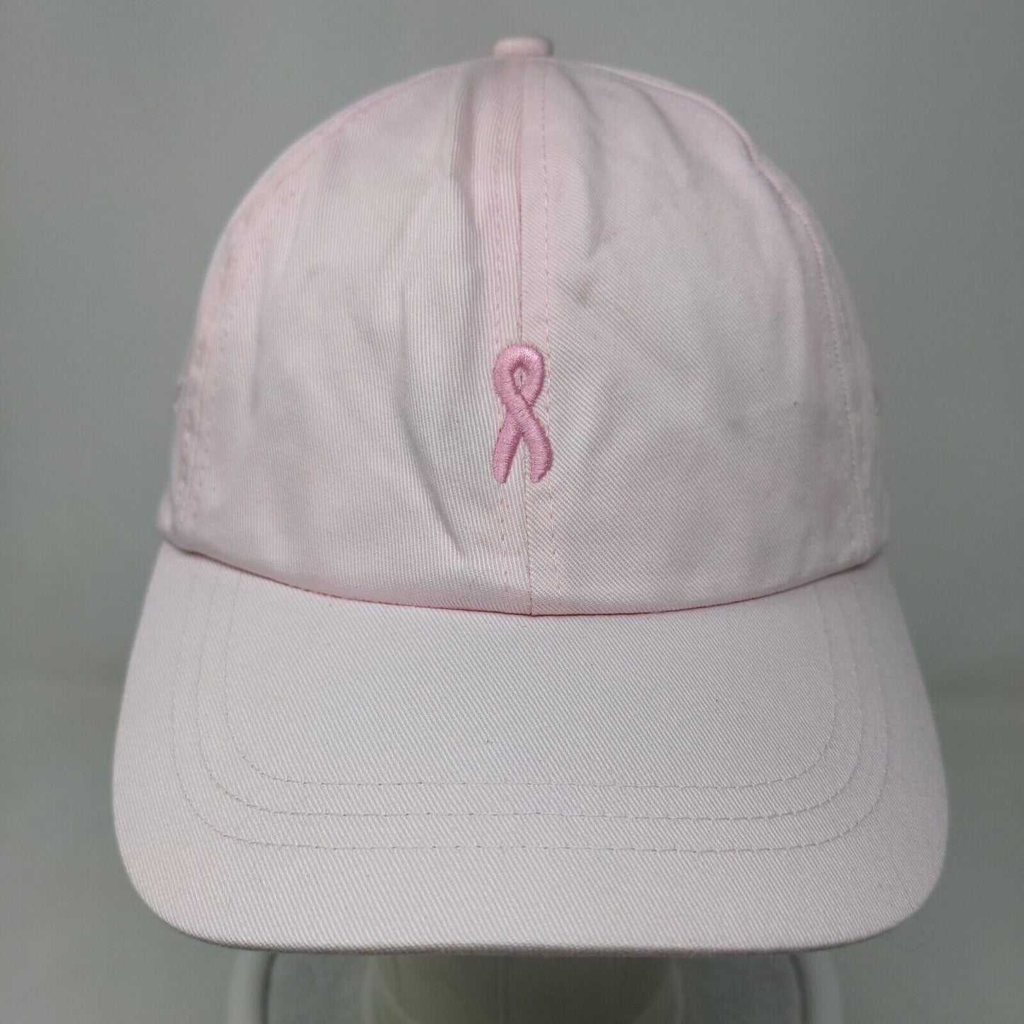 Share the Care Women's Strapback Hat Pink 100% Cotton Breast Cancer Awareness