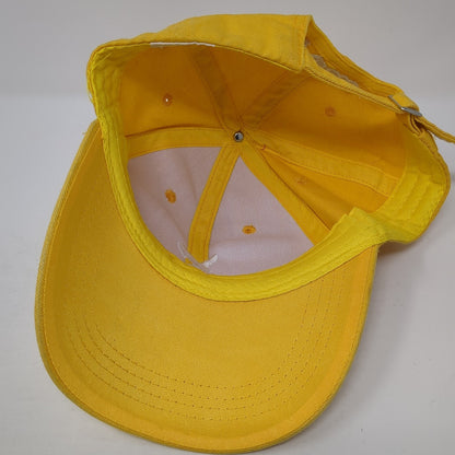 Xotic Slideback Baseball Cap Yellow One Size Adjustable Embroidered 6 Panel