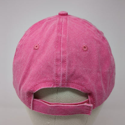 Yellowstone Nat'l Park Strapback Hat Pink One Size Adjustable Top Image USA