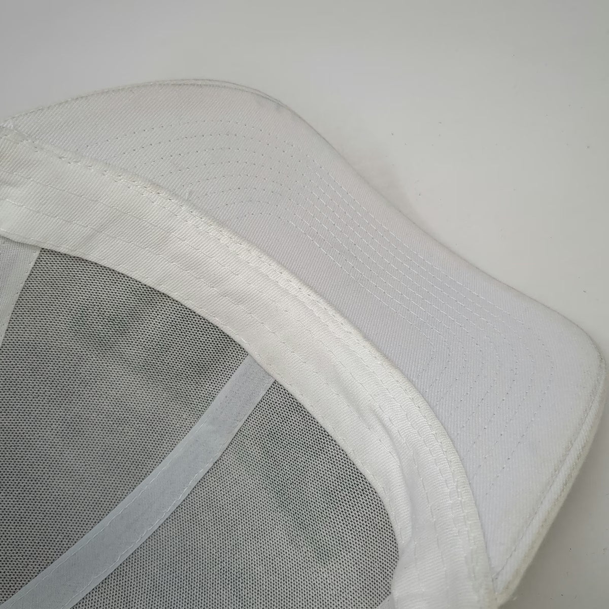 Trucker Hat White Green One Size Tryst Embroidered Logo Snapback Mesh Back