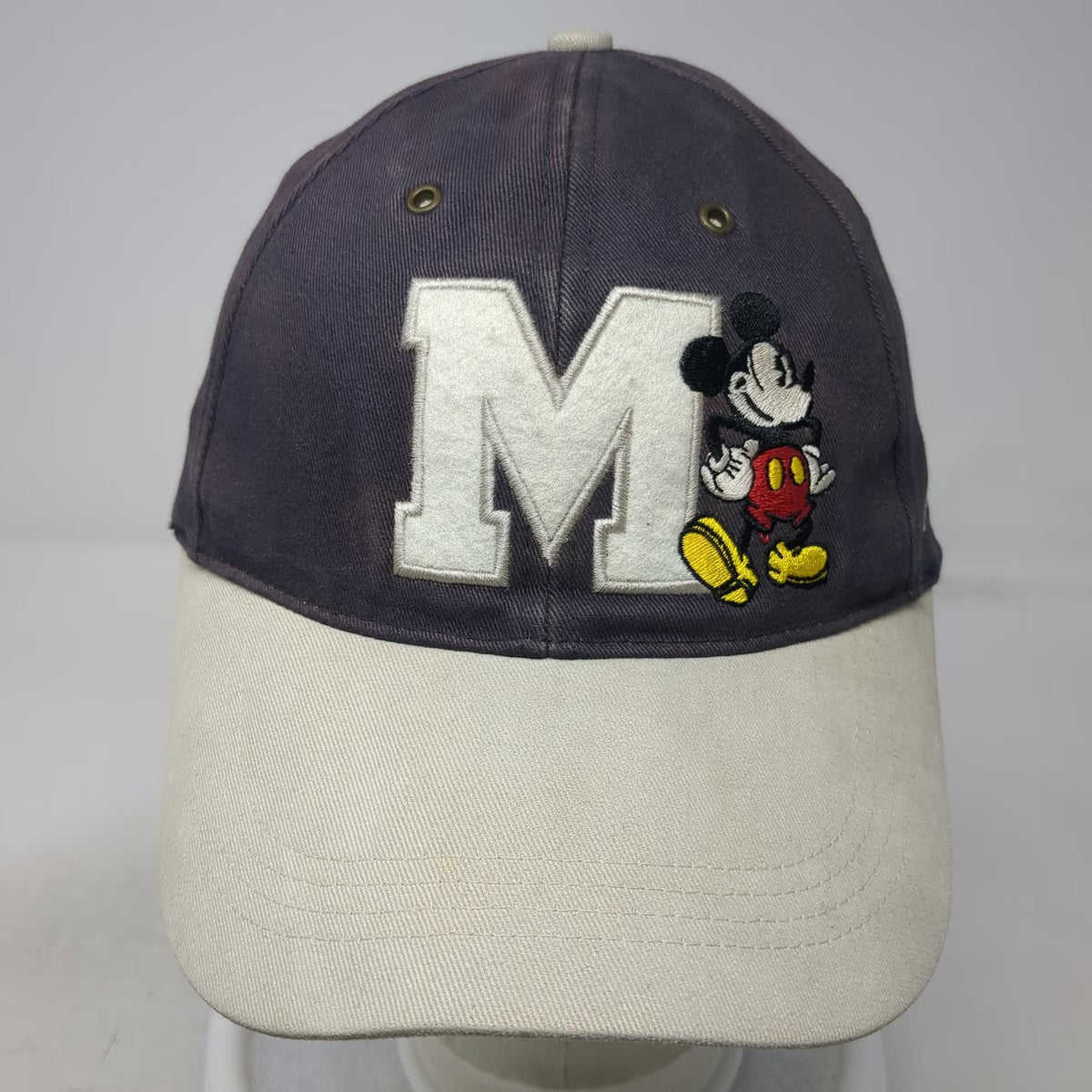 Disneyland Resort Baseball Cap Hat Blue One Size Mickey Mouse M Embroidered