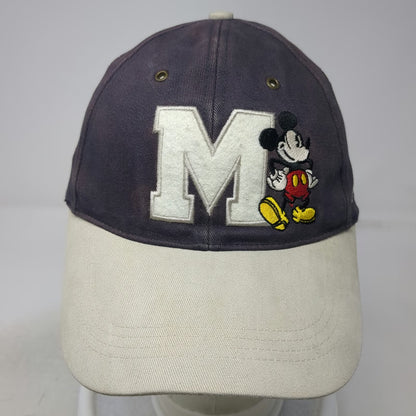 Disneyland Resort Baseball Cap Hat Blue One Size Mickey Mouse M Embroidered