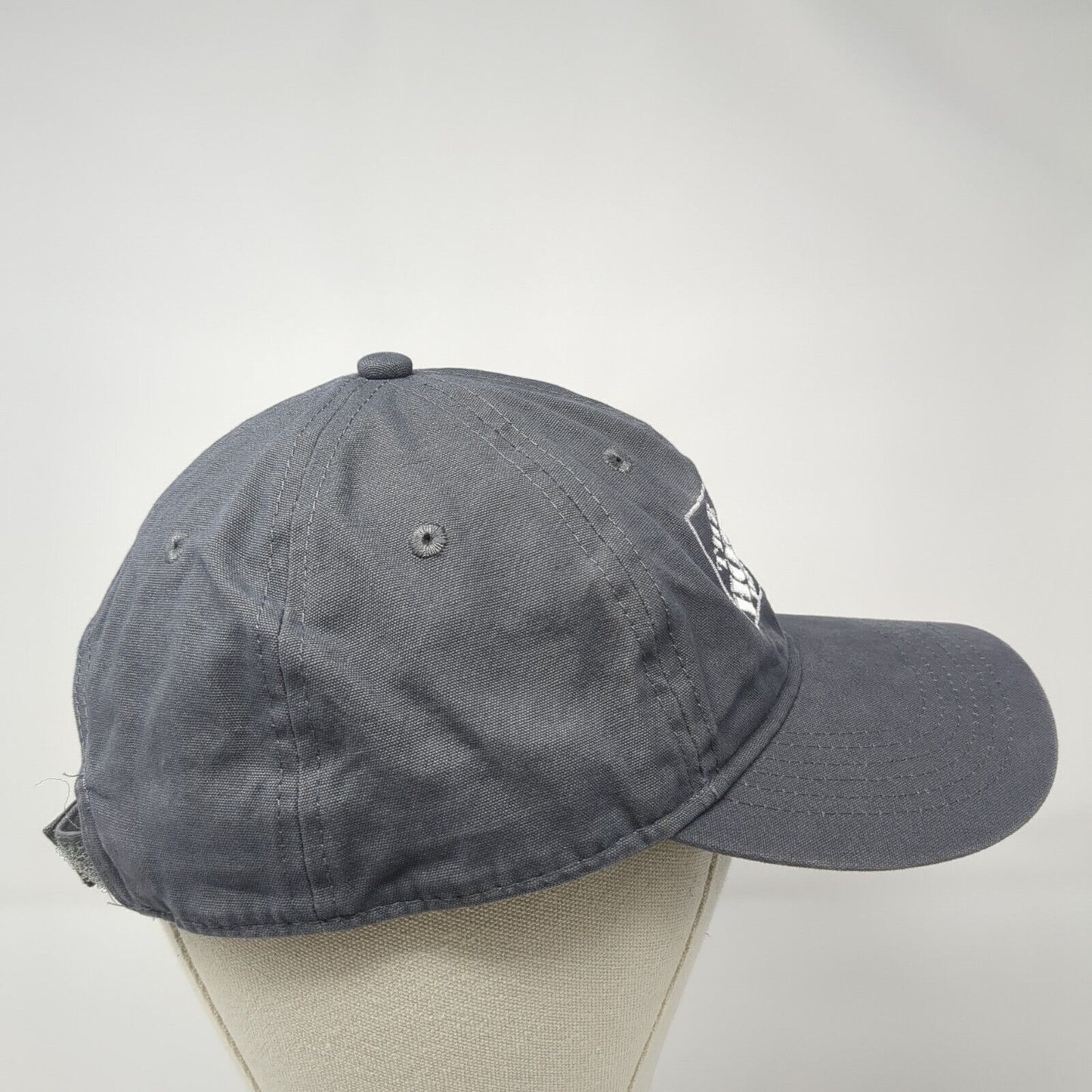 The Home Depot Team Depot Strapback Hat Gray One Size Embroidered Port & Company