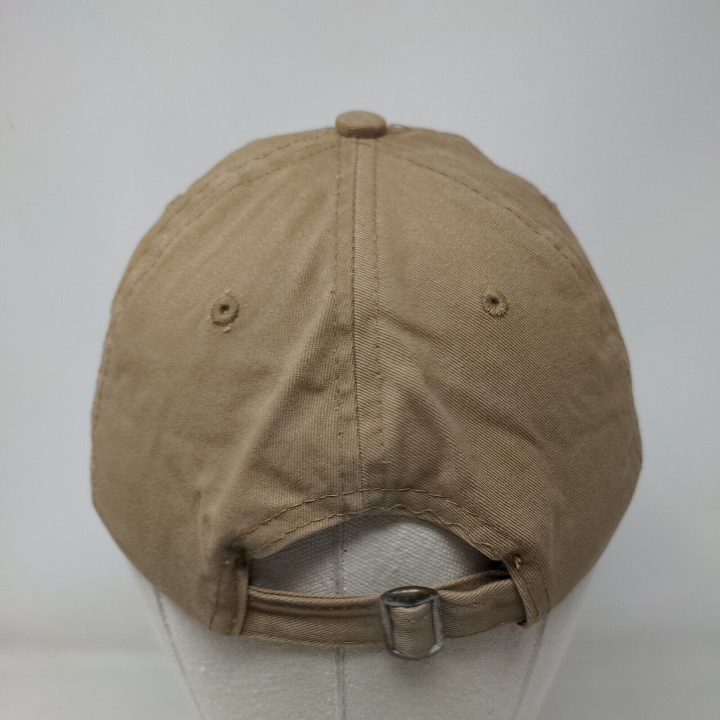 Cabela's Club Slideback Hat Tan One Size Adjustable Embroidered 6 Panel