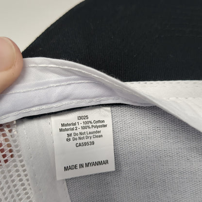 Rhythm Patch Snapback Mesh Back Trucker Hat Black One Size Cap America