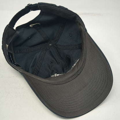 Nike Baseball Cap Black OSFM CSI TV Show Logo Distressed Slideback Hat Swoosh