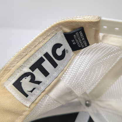 RTIC Trucker Hat Blue White One Size Mesh Back Snapback Logo Adjustable Outdoors