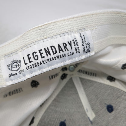 Legendary 5 Panel White Blue One Size Shadow Valley Golf Course EST 1973 hat