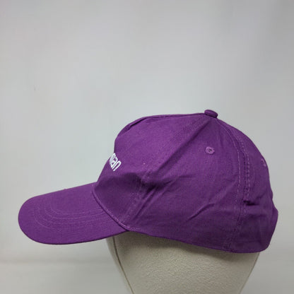 Well Woman Strapback Hat Purple OSFA Embroidered Adjustable Vent Holes