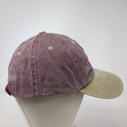 BJR Classic Headwear Red One Size Baseball Cap Hat Emerald Isle NC Nautical