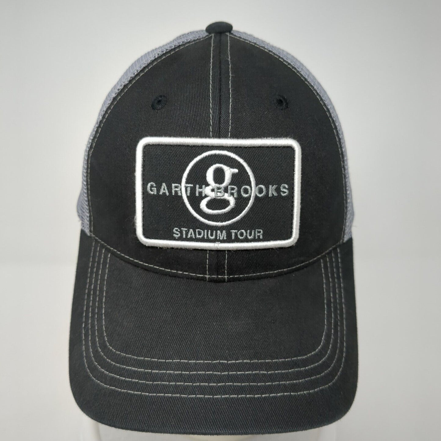 Garth Brooks Stadium Tour Snapback Trucker Hat Black OS Adjustable Mesh Back