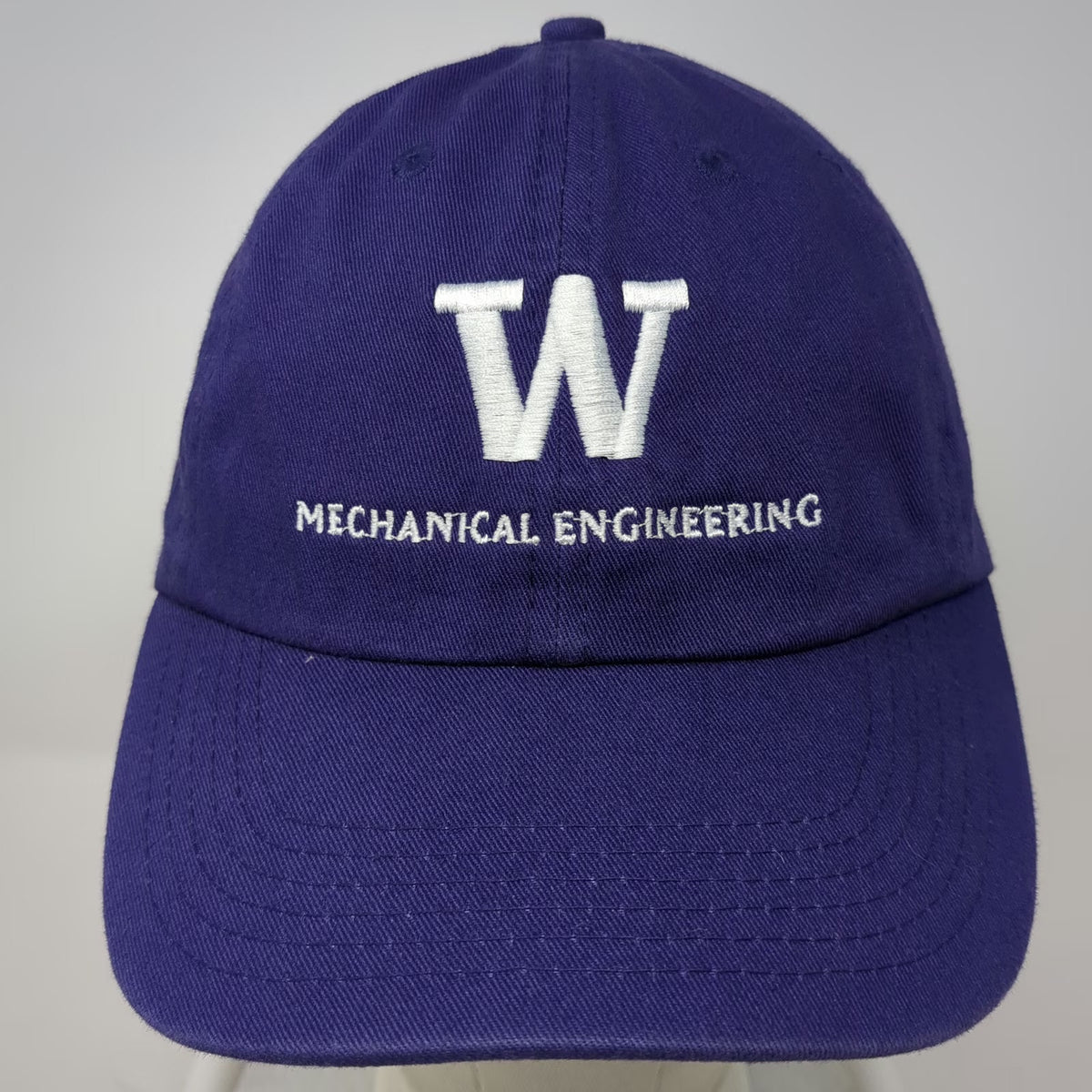 Valucap Baseball Cap Purple One Size UW Mechanical Engineering Hat Slideback