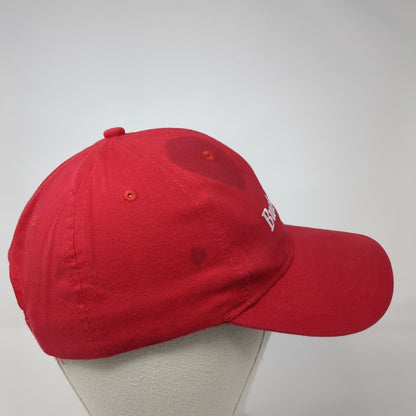 Budweiser Snapback Hat Red One Size Embroidered Adjustable 6 Panel