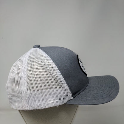 Florida Snapback Mesh Back Trucker Hat Gray One Size Colorblock Haka