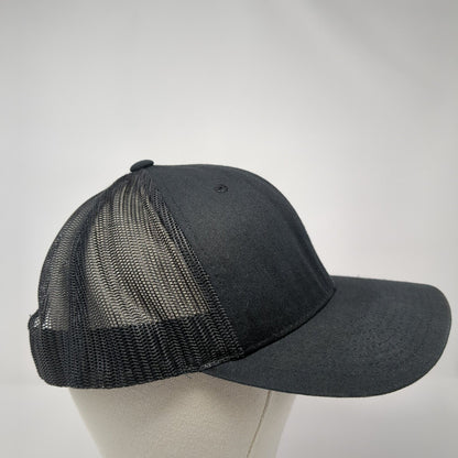 JCA Underground Snapback Trucker Hat Black One Size Mesh Back Yupoong