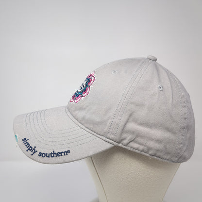 Simply Southern Mandala Slideback Hat Gray One Size Solid Adjustable