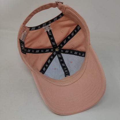 Adidas Trefoil Slideback Hat Pink OSFA Embroidered Logo Vent Holes