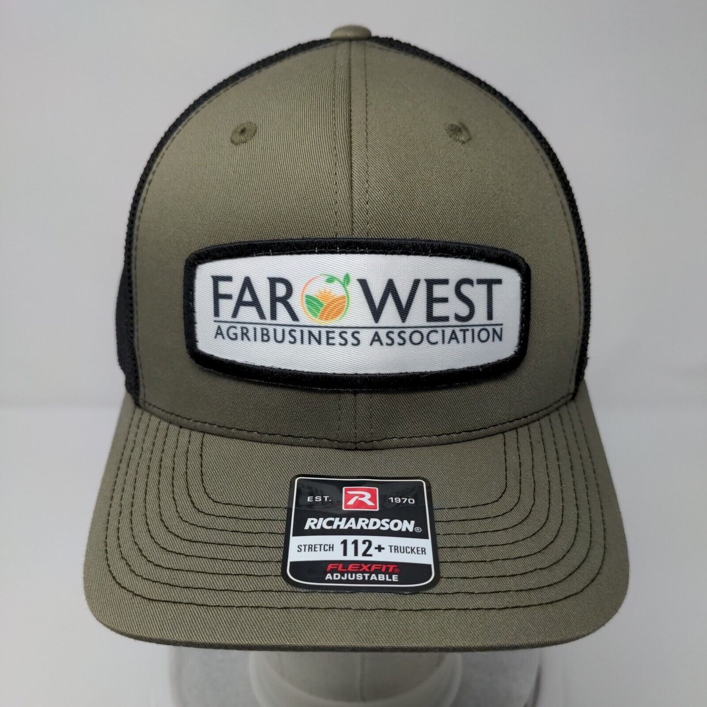 Far West Agribusiness Association Snapback Trucker Hat Green OSFA Mesh Back