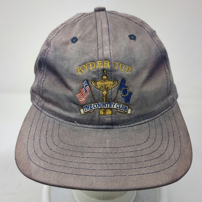 Slazenger Baseball Cap Blue OS Ryder Cup The Country Club Hat Strapback Vintage
