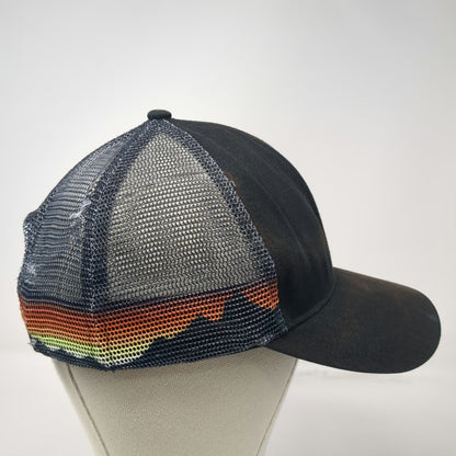 Grace Folly Trucker Hat Black One Size Mountain Rainbow Mesh Graphic Snapback