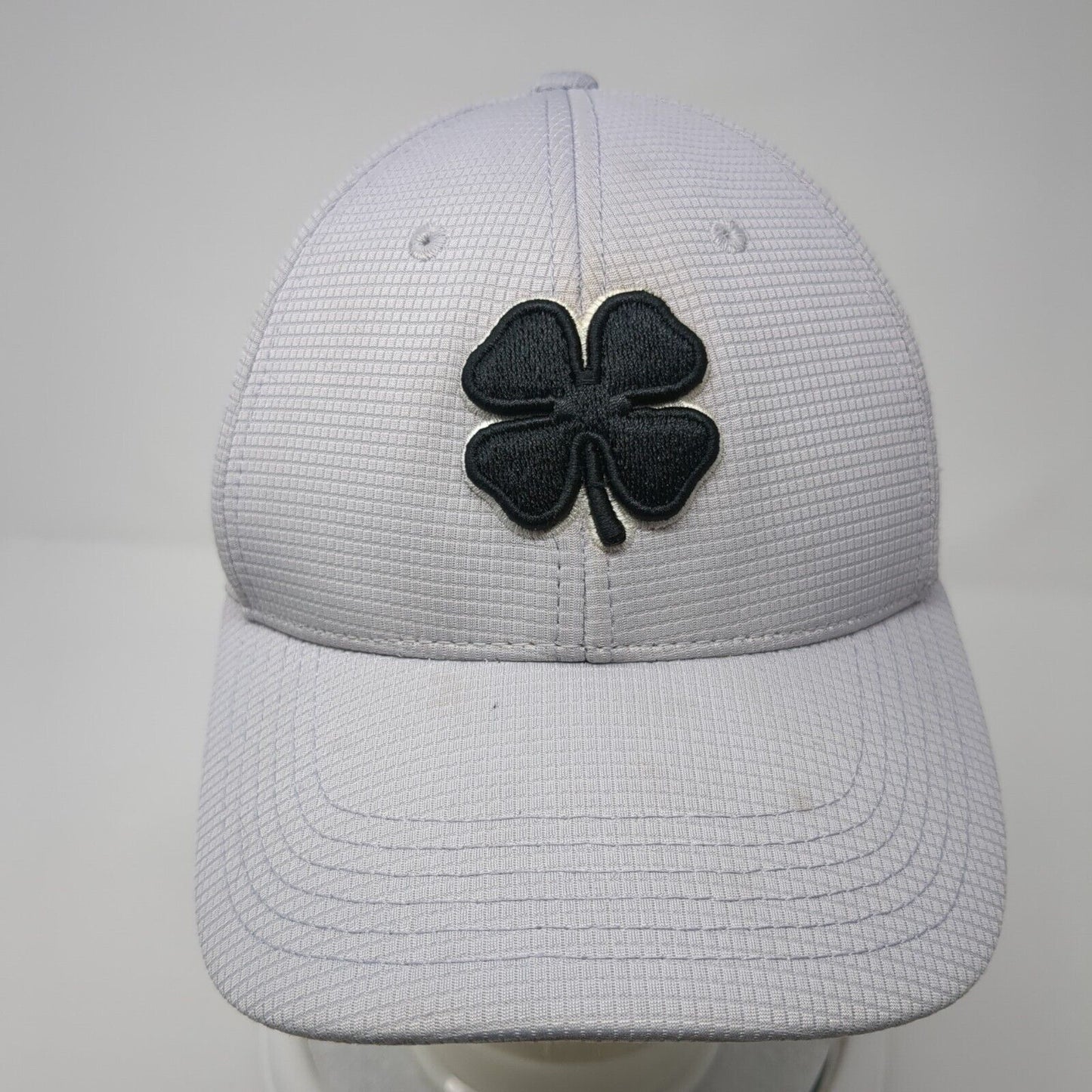 Black Clover Live Lucky Fitted Hat Gray S/M Memory Fit Stretch 6 Panel