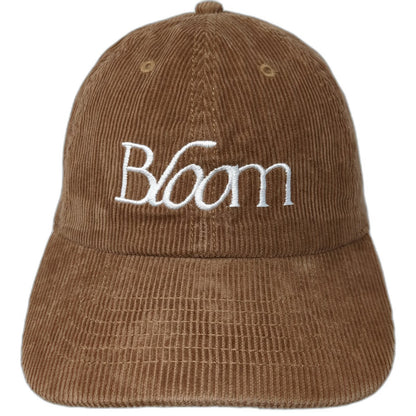 Newhattan Baseball Cap Brown One Size Corduroy Bloom Slideback Adjustable Hat