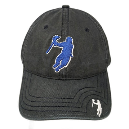 The Game Baseball Cap Black Blue White One Size Lacrosse Player Embroidery Hat