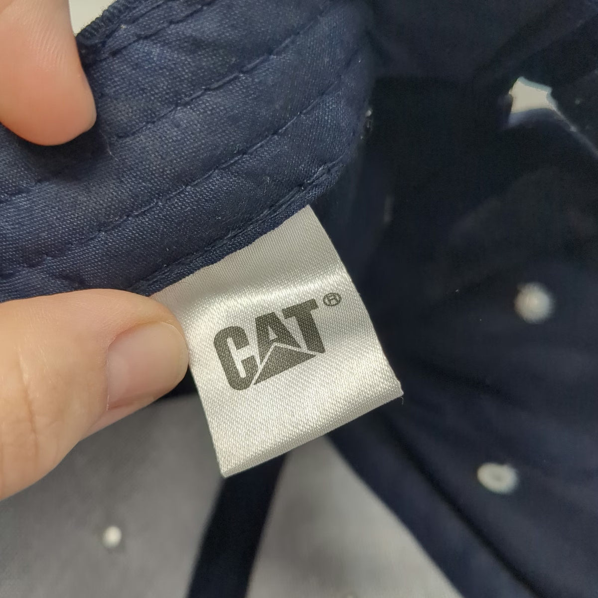Caterpillar Baseball Cap Blue One Size Strapback CAT Logo Embroidered Work Hat