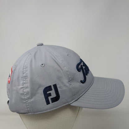 Titleist Slideback Hat Gray One Size Adjustable Embroidered Vent Holes