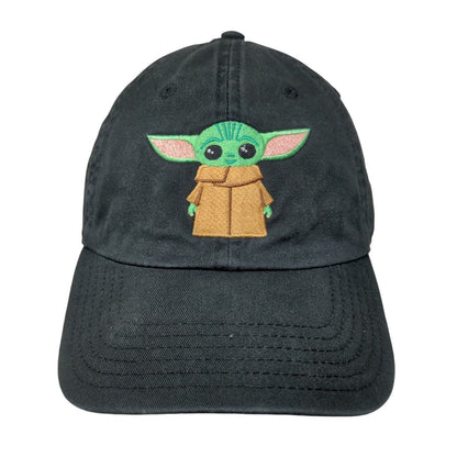 Star Wars Grogu Baby Yoda Slideback Hat Black OSFM Embroidered 6 Panel