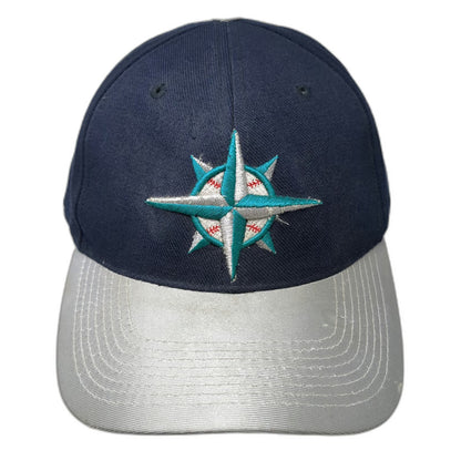 Seattle Mariners MLB Sports Specialties Baseball Cap Blue Silver 7 1/2 Vintage