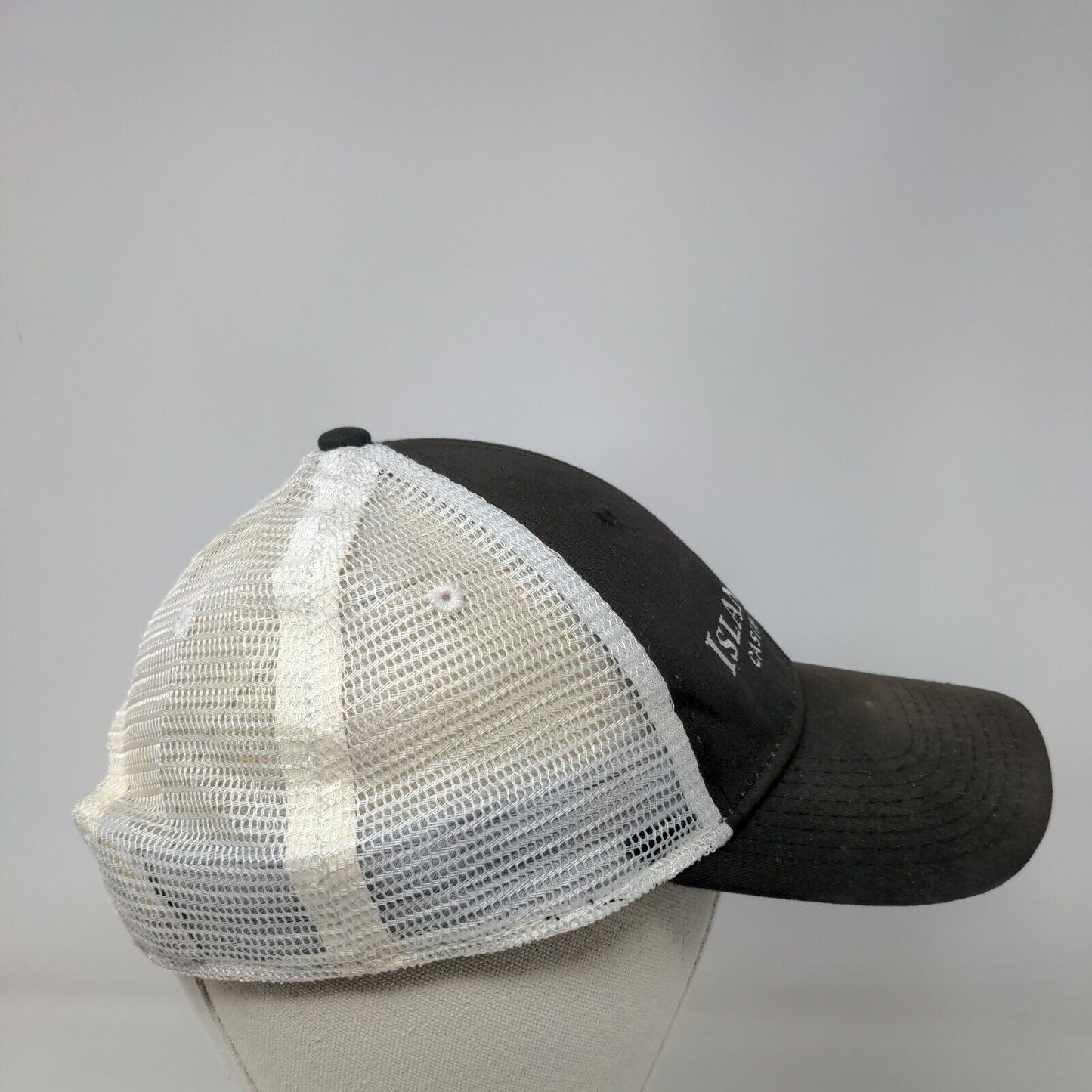 Island View Casino Resort Snapback Mesh Back Trucker Hat Black OSFM Dome