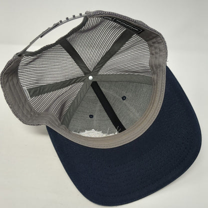 Uncharted Recreation Snapback Trucker Hat Blue One Size Mesh Back