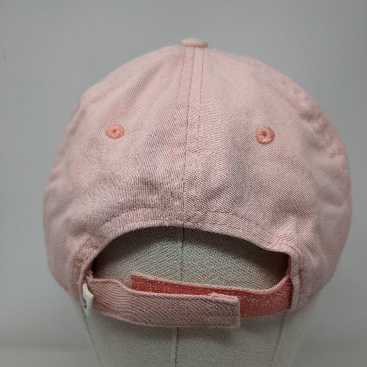 Roxy Strapback Hat Pink One Size Embroidered Adjustable Vent Holes