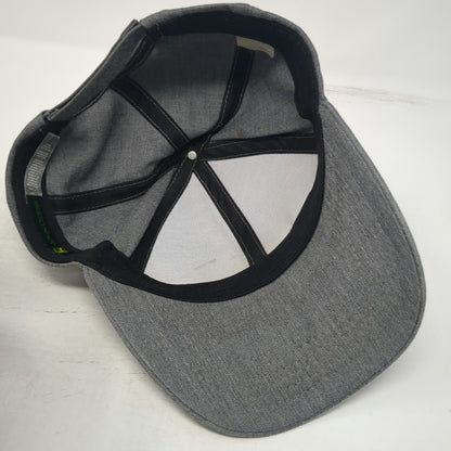 John Deere Baseball Cap Gray One Size Heathered Strapback Agriculture Logo Hat