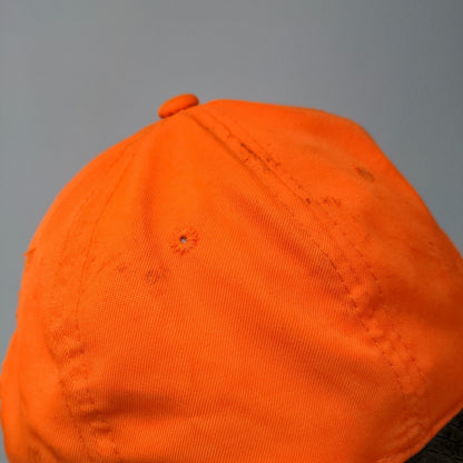 Remington Men's Strapback Hat Bright Orange Size OSFM Embroidered Logo