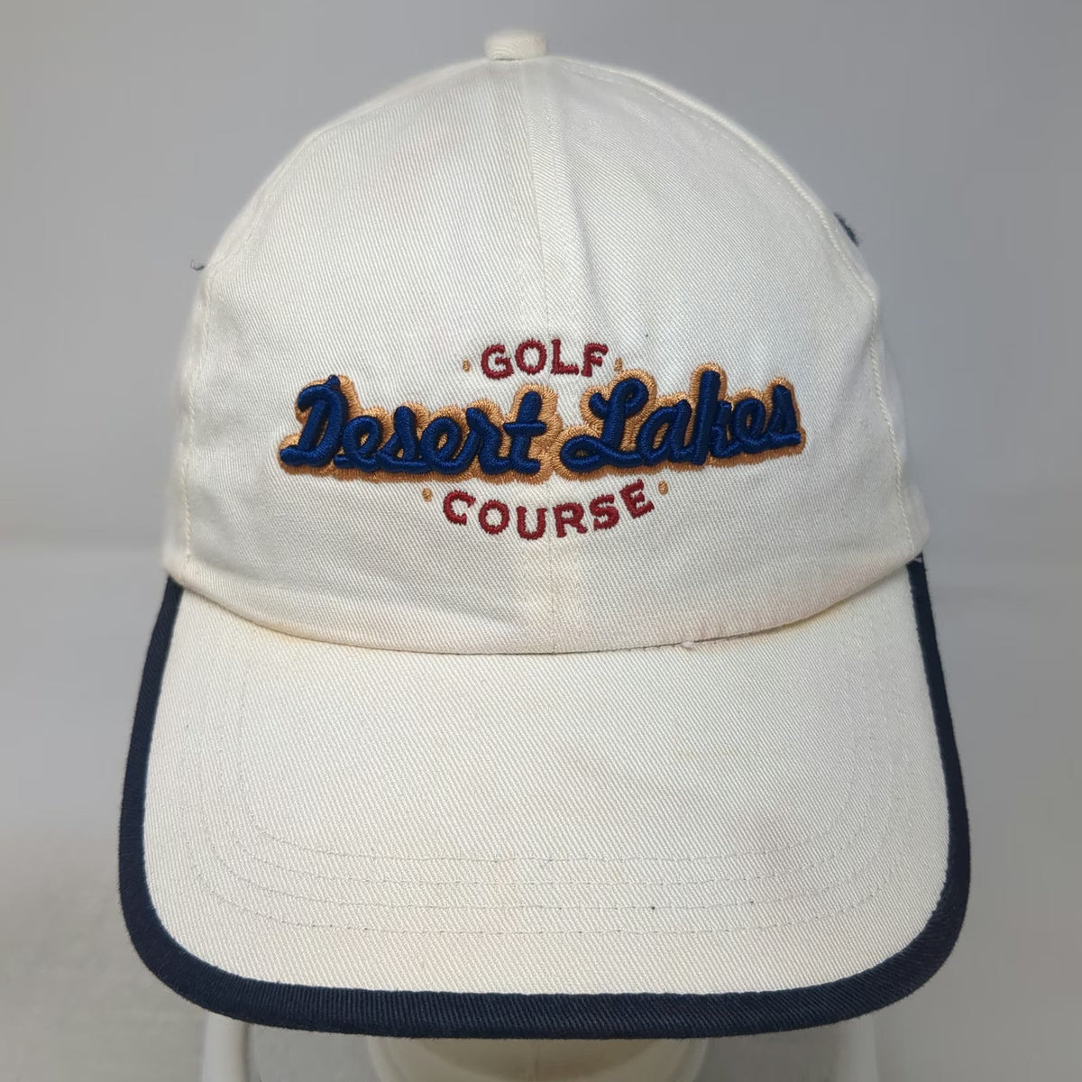 Ahead Baseball Cap White One Size New Mexico Desert Lakes Golf Strapback Hat