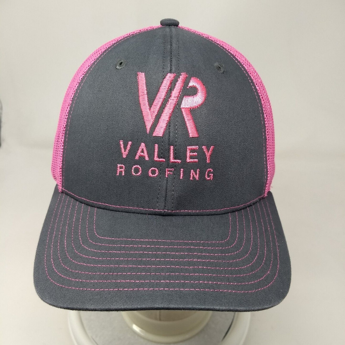 VR Valley Roofing Snapback Trucker Hat Multi OSFA Mesh Back Embroidered