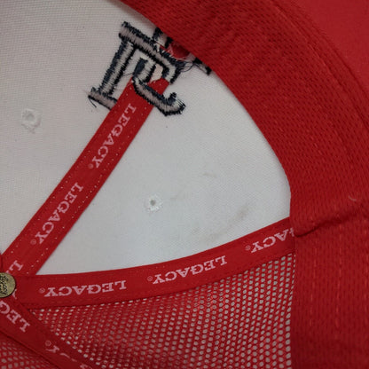 LC Warriors Snapback Trucker Hat Red OSFA Mesh Back Embroidered Legacy