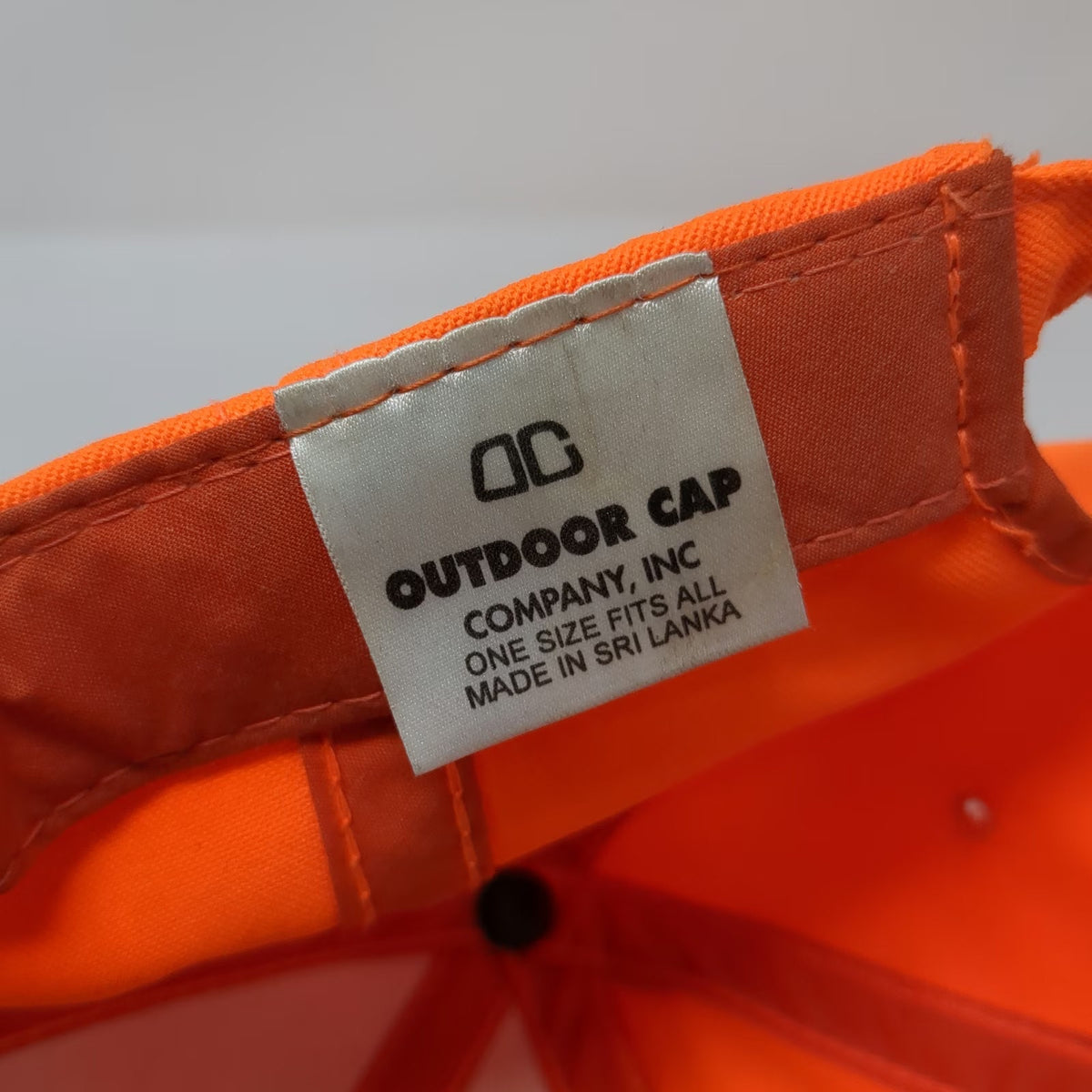 Winchester Baseball Cap Orange One Size Brown Embroidered Slideback Hunting Hat
