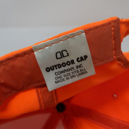 Winchester Baseball Cap Orange One Size Brown Embroidered Slideback Hunting Hat
