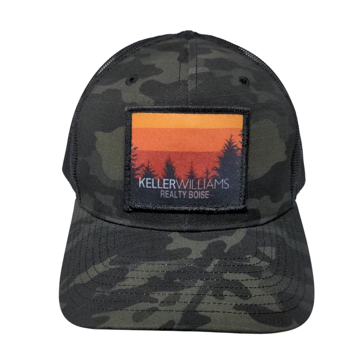Keller Williams Realty Boise Snapback Trucker Hat Camo One Size Mesh Back