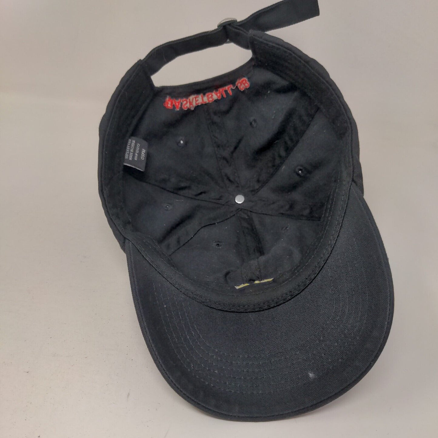 Cheerleader Basketball SB Slideback Hat Black OSFM Adjustable Embroidered