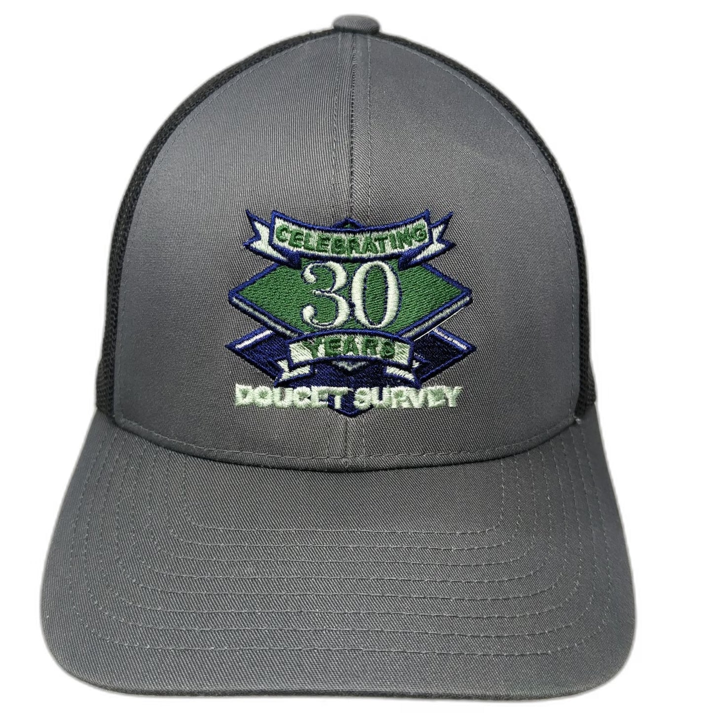 Pacific Headwear Trucker Hat Gray One Size 30 Year Anniversary Doucet Survey