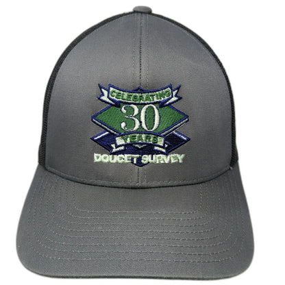 Pacific Headwear Trucker Hat Gray One Size 30 Year Anniversary Doucet Survey